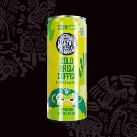 Mantaro Cold Brew Coffee ZERO SUGAR 250ml – Lemon flavored sparkling coffee drink 