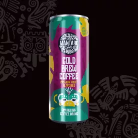   Mantaro Cold Brew Coffee – Passion Fruit flavored sparkling coffee drink