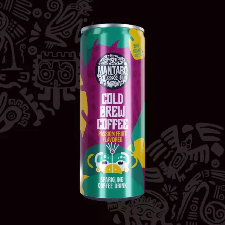 Mantaro Cold Brew Coffee 250ml – Passion Fruit flavored sparkling coffee drink
