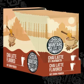 Chai latte ízű forró italpor  - DOBOZ