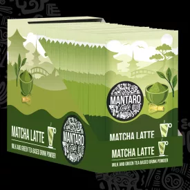 Matcha latte tej- és zöldtea alapú italpor  - DOBOZ