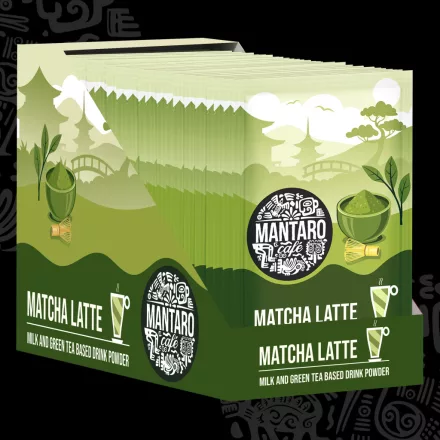 Matcha latte tej- és zöldtea alapú italpor  - DOBOZ